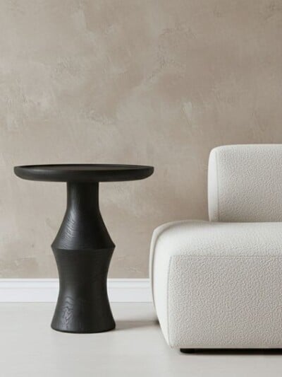 nero teakhouten bijzettafel twilight zwart raw materials