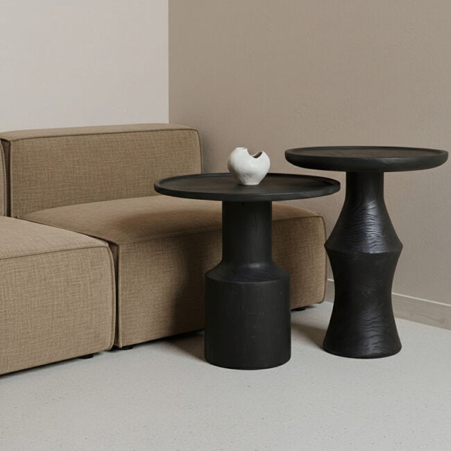 nero teakhouten bijzettafel twilight zwart nero teakhouten bijzettafel twilight zwart