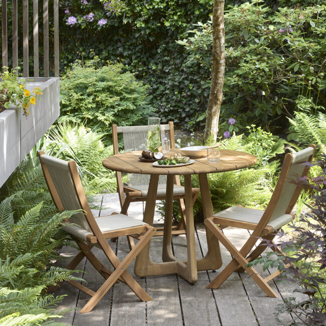 verano teakhouten ronde tuintafel Ø100 cm verano teakhouten ronde tuintafel Ø100 cm