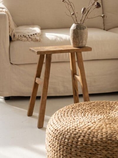 java carpenter bankje 50cm naturel hout raw materials java carpenter bankje 50cm naturel hout raw materials