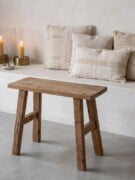 java carpenter bankje xs 35x16x30 hout naturel raw materials