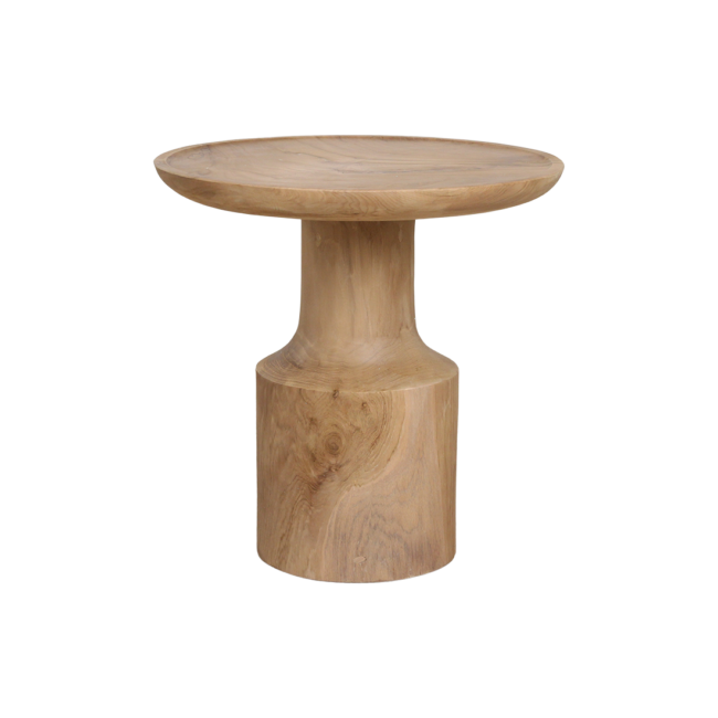 nero teakhouten bijzettafel day natuurlijk teak