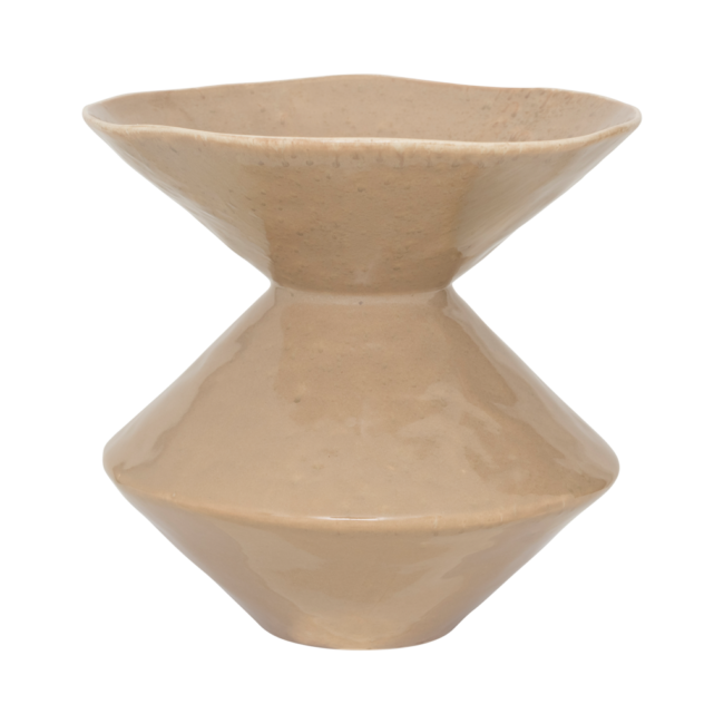 vase zale, taupe vase zale, taupe