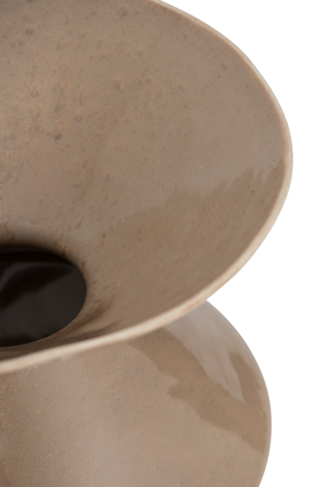 vase zale, taupe vase zale, taupe