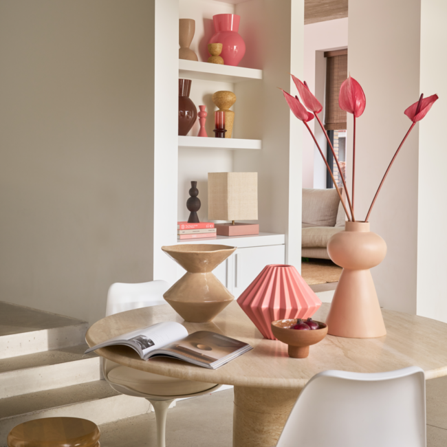 vase zale, taupe vase zale, taupe
