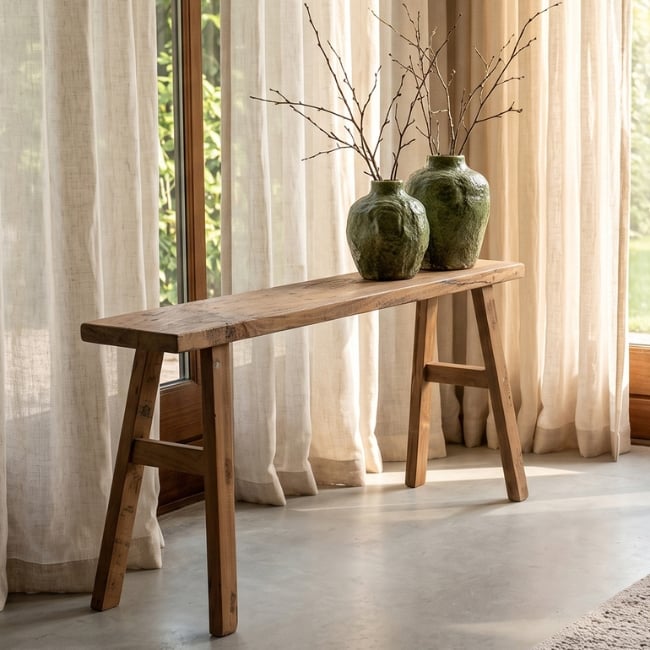 java carpenter bijzettafel/bankje gerecycled hout java carpenter bijzettafel/bankje gerecycled hout
