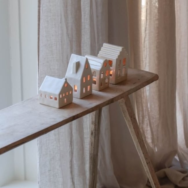 leeff house tealight holder hanna hilde kersthuisjes