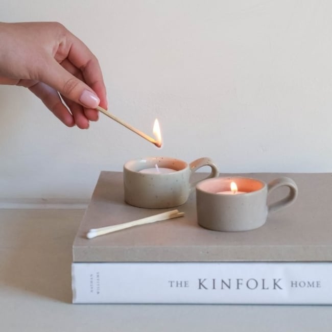 leeff tealight holder tara taupe kleine kaarsjes leeff tealight holder tara taupe kleine kaarsjes