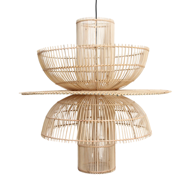 saturn rotan hanglamp Ø 65x63 cm