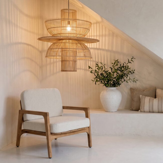 saturn rotan hanglamp Ø 65x63 cm