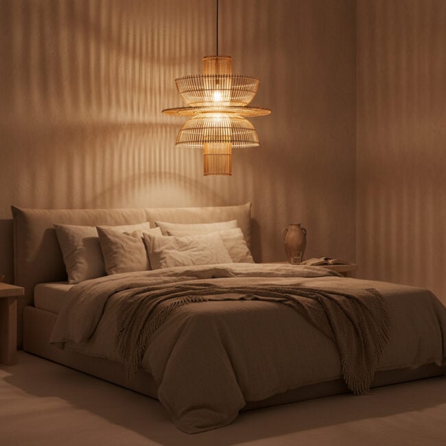 saturn rotan hanglamp Ø 65x63 cm