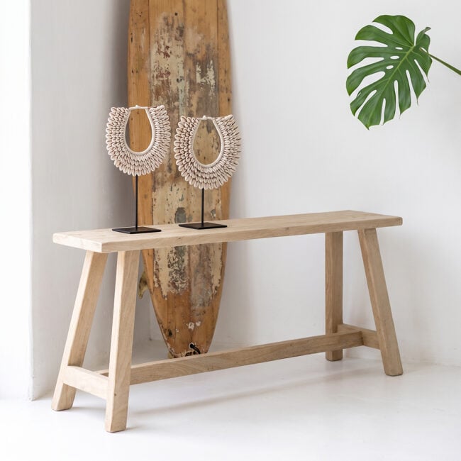 beachwood bankje mangohout 115x20x50 cm beachwood bankje mangohout 115x20x50 cm