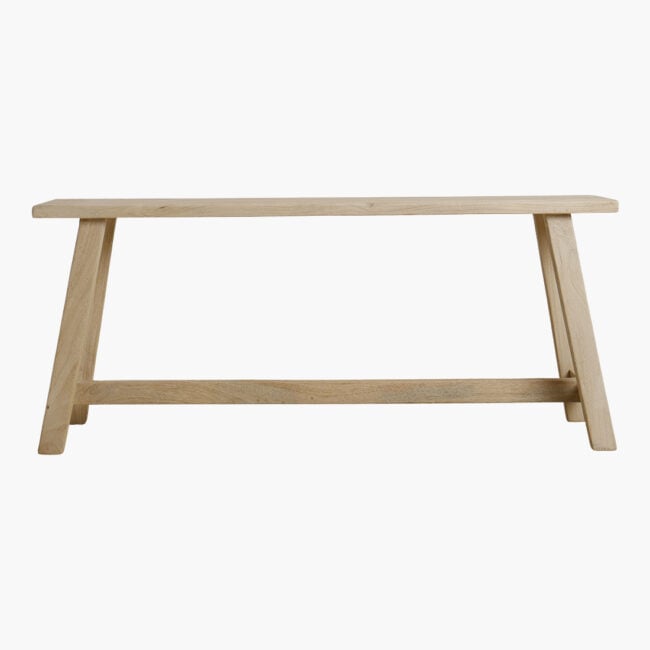 beachwood bankje mangohout 115x20x50 cm beachwood bankje mangohout 115x20x50 cm