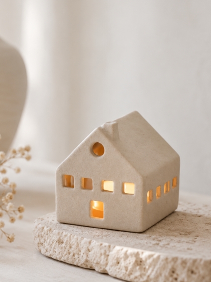 leeff huis waxinelichthouder theelichthouder huisje hilde