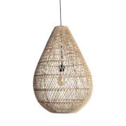 maze druppel rotan hanglamp naturel Ø 45x65 cm