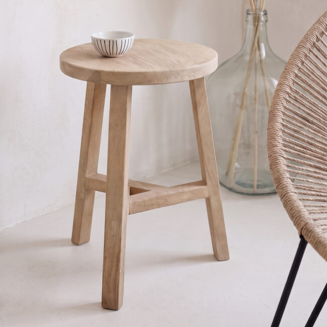 beachwood krukje/bijzettafel mangohout 34x34x50 cm beachwood krukje/bijzettafel mangohout 34x34x50 cm