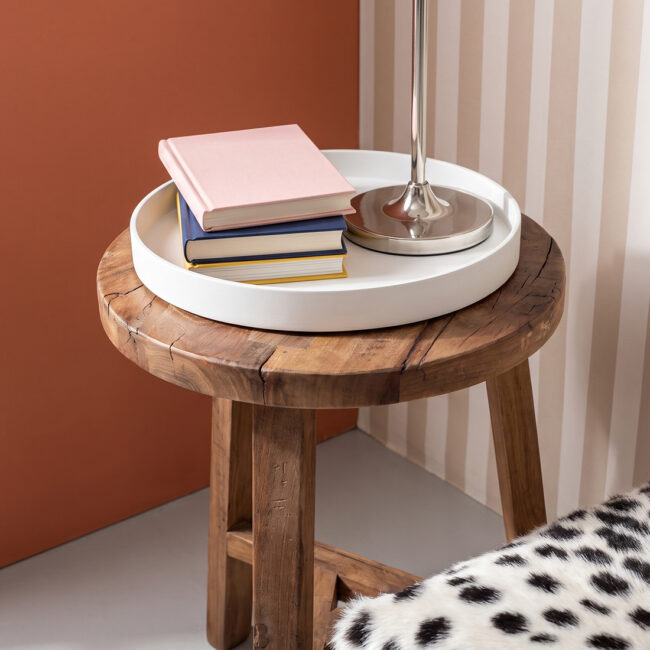 farmwood houten kruk / bijzettafel 34x34x50 cm farmwood houten kruk / bijzettafel 34x34x50 cm
